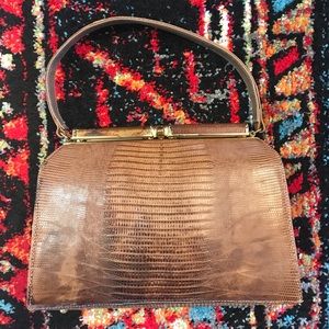 Vintage Crocodile palizzio purse